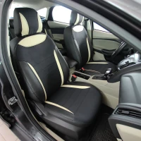 Чехлы на Ford Focus III (Ford Focus 3) из экокожи и ткани Eco Classic 2020