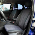 Чехлы на Ford Focus III (Форд Фокус 3) из экокожи и серой антары ELA2020P