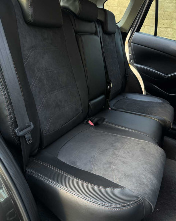Чехлы на Mazda CX-5 KE (Мазда СХ-5 КЕ) из экокожи и алькантары Sport 3