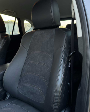 Чехлы на Mazda CX-5 KE (Мазда СХ-5 КЕ) из экокожи и алькантары Sport 3