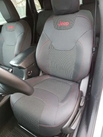 Чехлы на Jeep Cherokee KL (Джип Чероки КЛ) из ткани 
