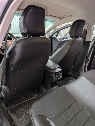 Чехлы на Ford Fusion USA (Форд Фьюжн) из экокожи и ткани ECl2020