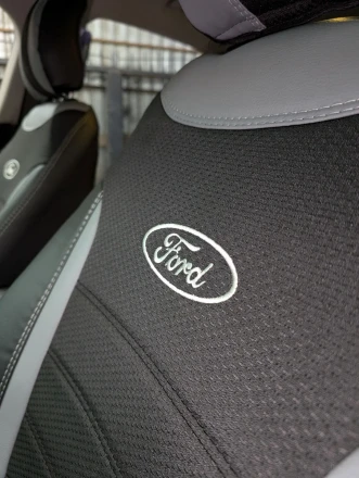 Чехлы на Ford Fusion USA (Форд Фьюжн) из экокожи и ткани ECl2020