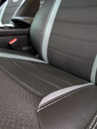 Чехлы на Ford Fusion USA (Форд Фьюжн) из экокожи и ткани ECl2020