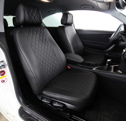 Чехлы на Volvo FH 1+1 из экокожи Eco Grand