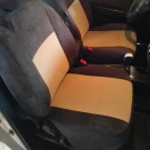 Чехлы на ZAZ Vida из велюра и тисненого гобелена