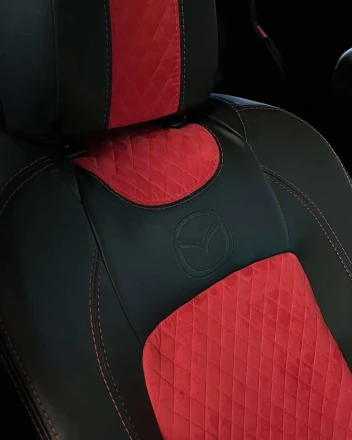 Чехлы на Mazda 6 GG/GY (Мазда 6) из экокожи и антары Comfort 1