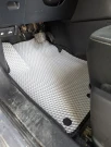 3D EVA коврики на Nissan Qashqai J10 (Ниссан Кашкай 1) с бортами до 5 см светло-серые