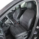 Чехлы на Skoda Octavia A7 (Шкода Октавия А7) из экокожи и антары Vip Elite