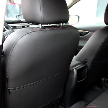 Чехлы на Nissan Qashqai II J11 (Ниссан Кашкай 2) из экокожи Eco Grand