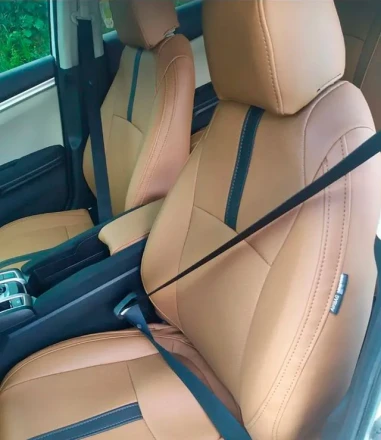 Чехлы на Honda Civic X (Хонда Цивик 10) из экокожи