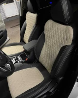 Чехлы на Subaru Forester V SK (Субару Форестер 5) из экокожи ромб Sport 3