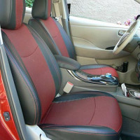 Чехлы на Nissan Leaf из экокожи и ткани