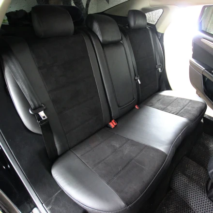 Чехлы на Ford Fusion II USA (Форд Фюжн 2 США) из экокожи и антары Antara