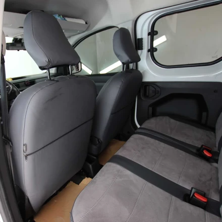 Чехлы на Renault Express из экокожи и антары Antara