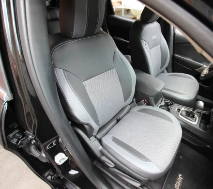 Чехлы на Suzuki Vitara из экокожи и ткани Vip Elite