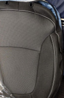 Чехлы на Renault Trafic (1+2) из гобелена с белой прострочкой