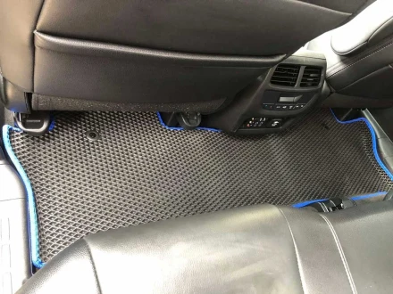 3D EVA коврики с бортами до 5 см на Honda Pilot 7 мест (Хонда Пилот) 3 пок.