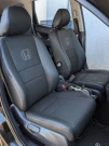 Чехлы на  Honda CR-V III (Хонда ЦР-В 3) из экокожи и ткани с тиснением ромб