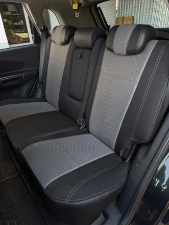 Чехлы на Hyundai Tucson I (Хендай Тюксон 1) из ткани и экокожи Sport 3