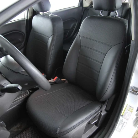 Чехлы на Ford Fiesta MK6 (Форд Фиеста МК6) из экокожи EL