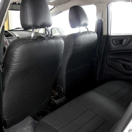 Чехлы на Ford Fiesta MK6 (Форд Фиеста МК6) из экокожи EL