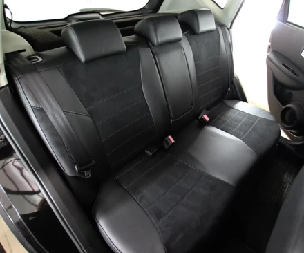 Чехлы на Suzuki SX4 (Сузуки СХ4) из экокожи и антары ELA2020P