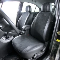 Чехлы на Geely Emgrand EC7 (Джили Эмгранд ЕС7) из экокожи и антары ELA2020P