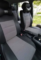 Чехлы на Audi A4 B5 (Ауди А4 Б5) из экокожи и ткани 