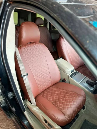 Чехлы на Volvo XC90 I (Вольво ХС90 1 пок.) из экокожи AM Rubin-Q