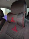 Подушка для подголовника из ткани с логотипом Mitsubishi 