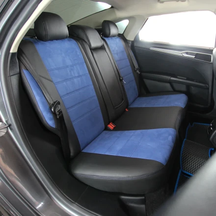 Чехлы на Ford Fusion USA (Форд Фюжн США) из экокожи и польськой алькантары ELA2020P