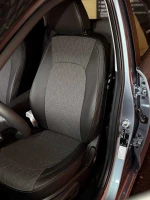 Чехлы на Hyundai i10 III из экокожи и ткани с тиснением Sport 3 Чехлы на Hyundai i10 III из экокожи и ткани с тиснением Sport 3