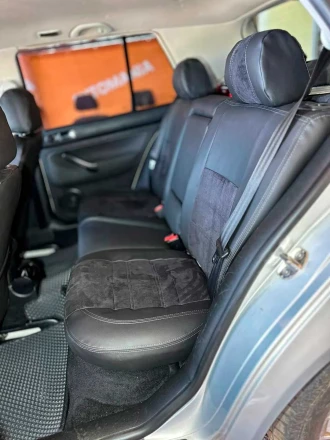 Чехлы на Volkswagen Golf IV (Фольксваген Гольф 4) из экокожи и антары Comfort Plus 2 черные