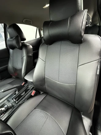 Чехлы на Mazda 6 GH (Мазда 6)  из экокожи и ткани 