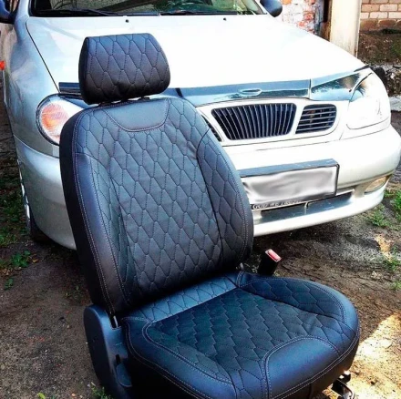 Чехлы на Daewoo Lanos из экокожи Sport 1