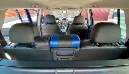 Чехлы на Opel Zafira B (Опель Зафира Б) из экокожи и ткани VE