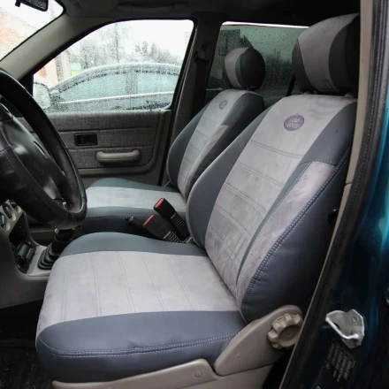 Чехлы на Land Rover Freelander I из экокожи и антары ELA2020P