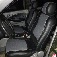 Чехлы на Daewoo Nubira II J150 из экокожи и ткани Sport 3