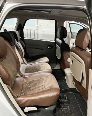 Чехлы на Renault Grand Scenic II (Рено Гранд Сценик 2) из экокожи и антары Comfort Plus 3