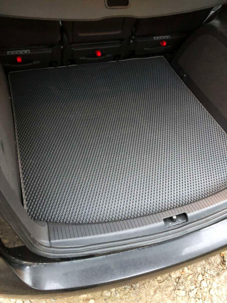 3D EVA коврики с бортами до 10 см 2 ряда + багажник