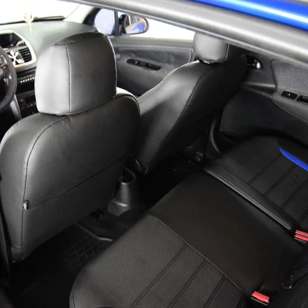 Чехлы на Peugeot 207 из экокожи и ткани ECl2020