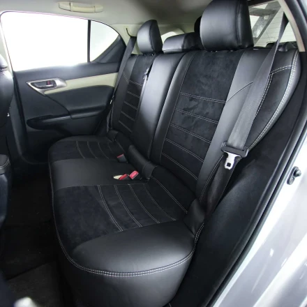 Чехлы на Lexus CT 200h (Лексус СТ200х) из экокожи и антары ELA2020P