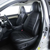 Чехлы на Lexus CT 200h (Лексус СТ200х) из экокожи и антары ELA2020P