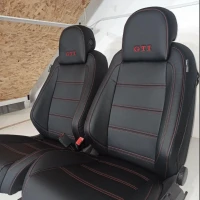 Чехлы на Volkswagen Golf V GTI из экокожи c перфорацией 