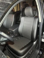 Чехлы на Toyota Prado 150 (Тойота Прадо 150) из экокожи AM Titan-S