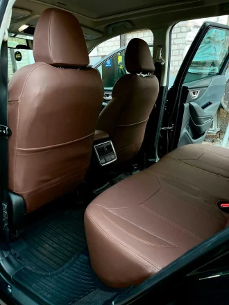 Чехлы на Subaru Forester V SK (Субару Форестер 5) из экокожи с перфорацией Sport 3