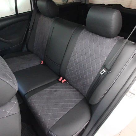 Чехлы на Skoda Octavia Tour (Шкода Октавия Тур) из экокожи и антары Antara