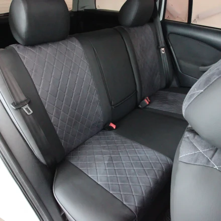 Чехлы на Skoda Octavia Tour (Шкода Октавия Тур) из экокожи и антары Antara