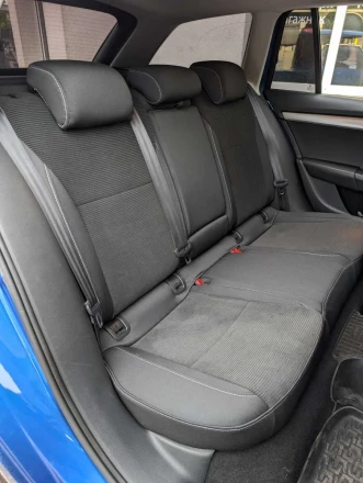 Чехлы на Skoda Octavia A7 (Шкода Октавия А7) из ткани премиум и велюра